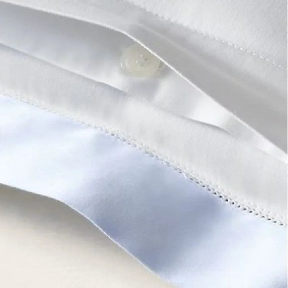 NEW Ralph Lauren Organic Sateen Border King Sham Blue Hyacinth 36x20 624-thread